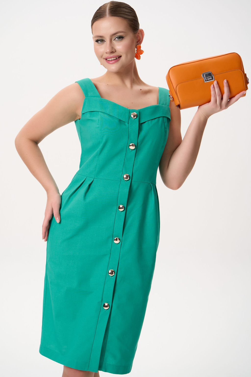 Сарафан Ширли (зелёный) - Эльза фото 6