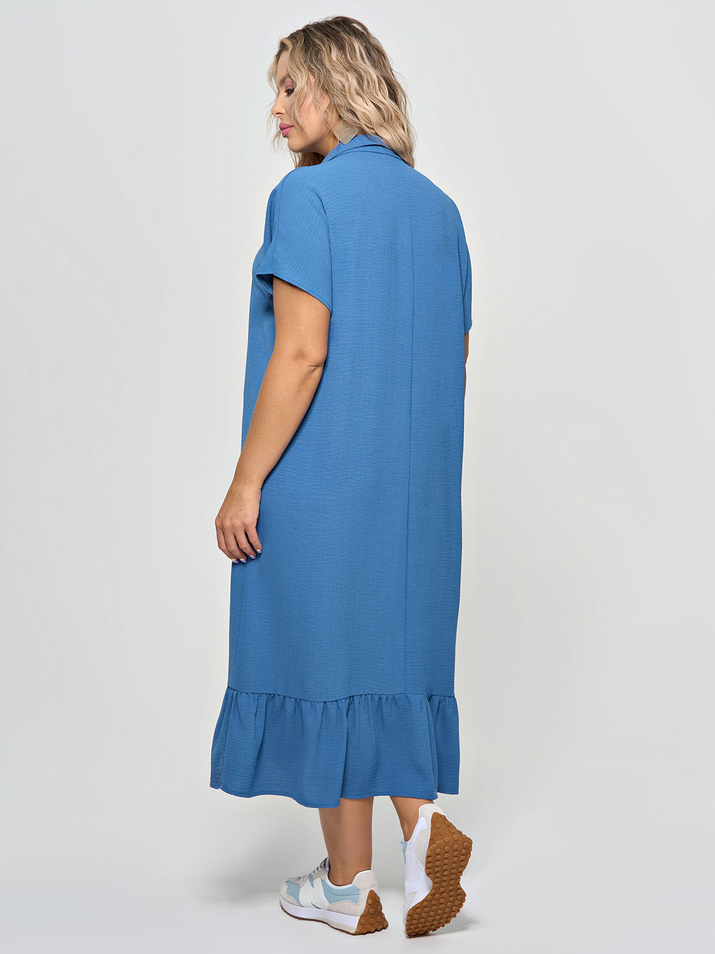 Платье 0339-1с темно-голубой - Dora фото 13