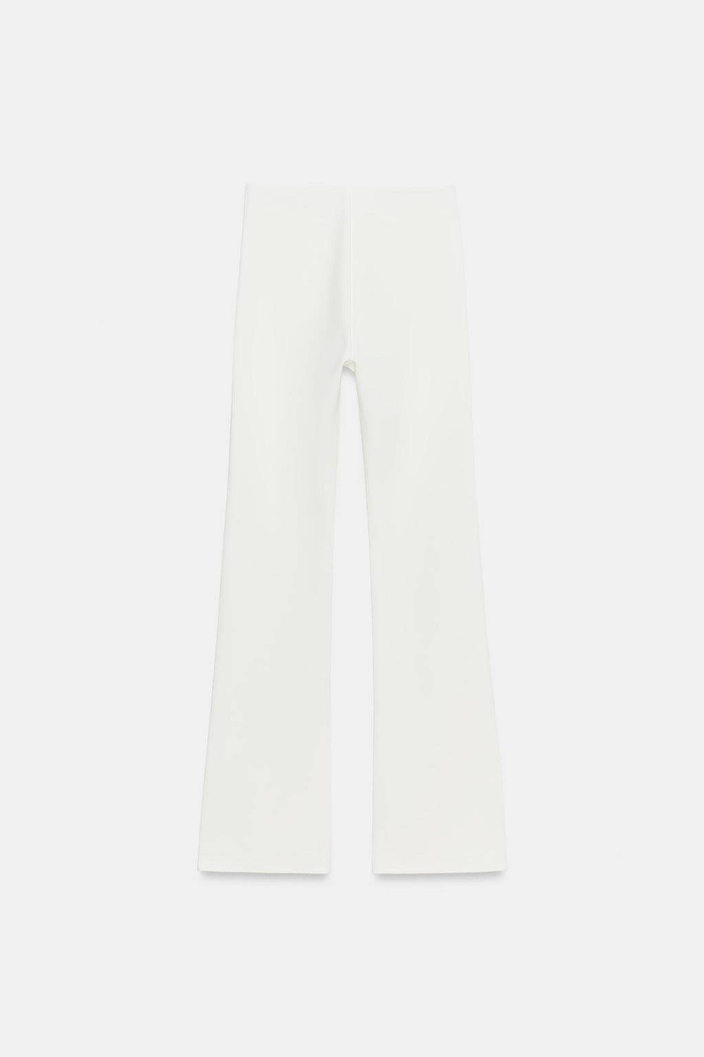 PANTAL?N FLARE STRETCH / Blanco roto
