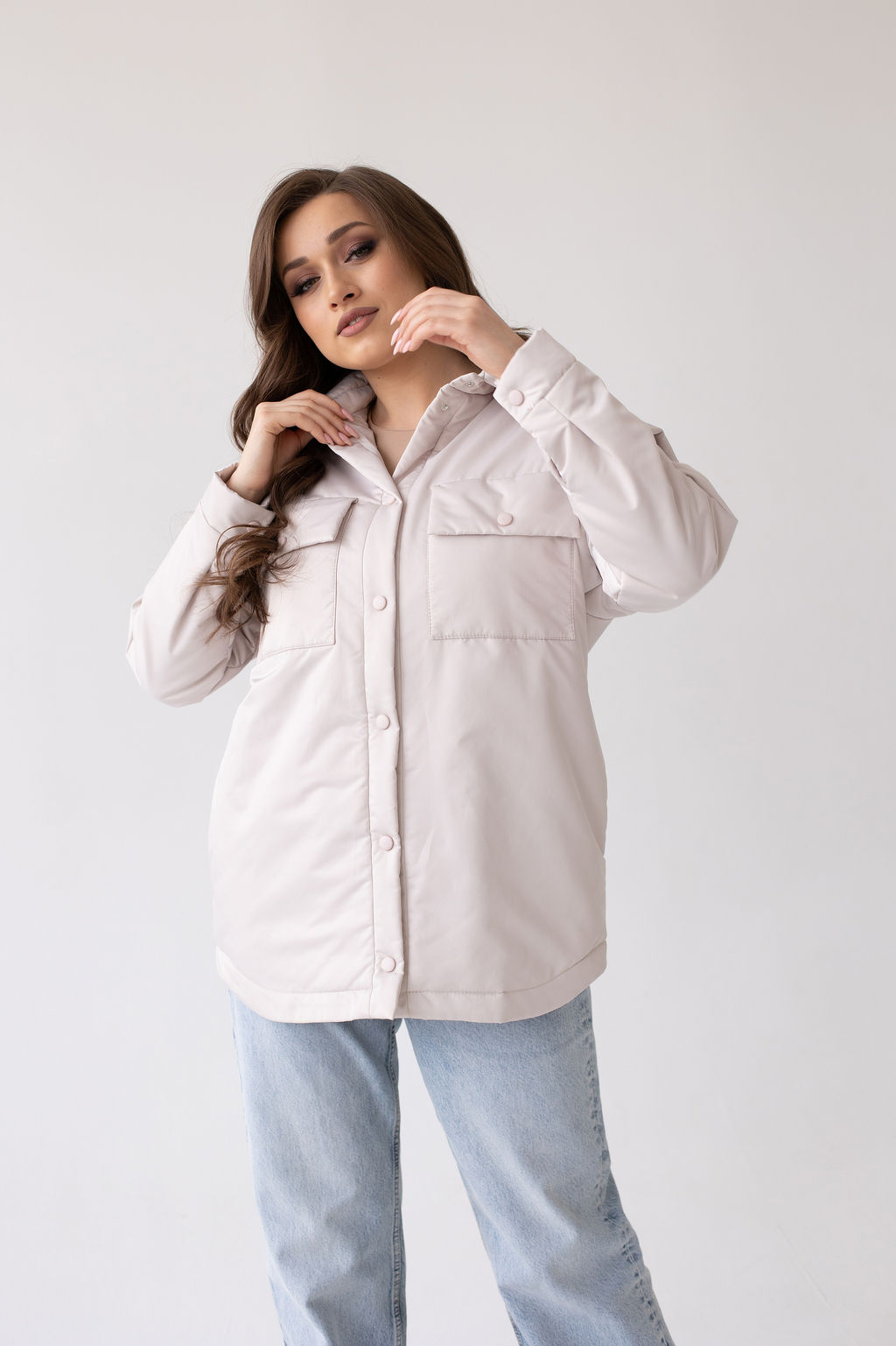 Куртка женская демисезонная 23983 (бежевый) - Kankan фото 5