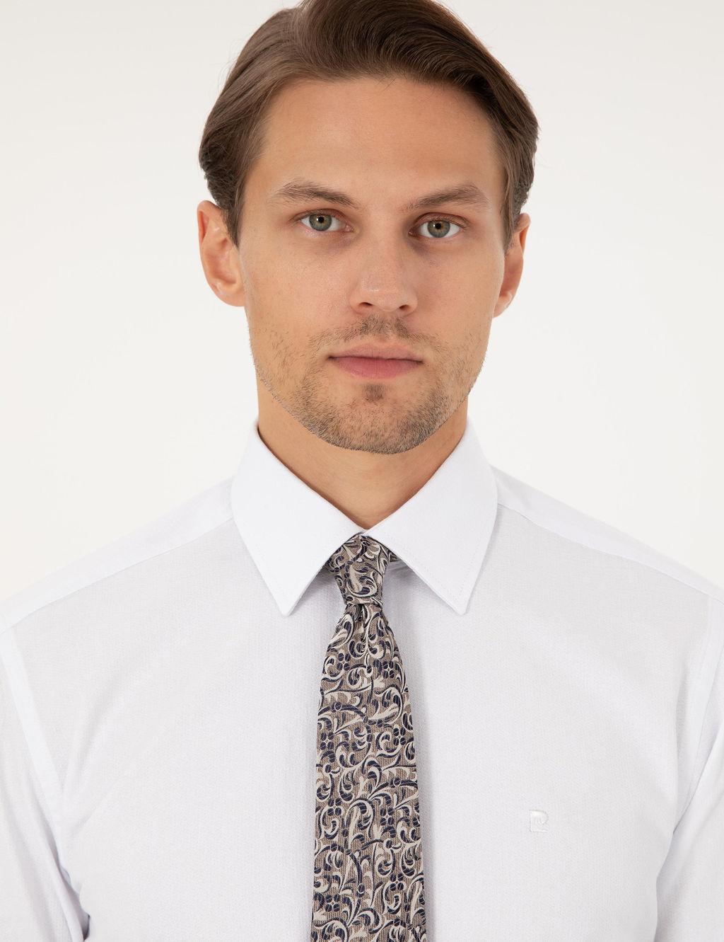 Beyaz Regular Fit Uzun Kollu G_mlek - Pierre cardin фото 2