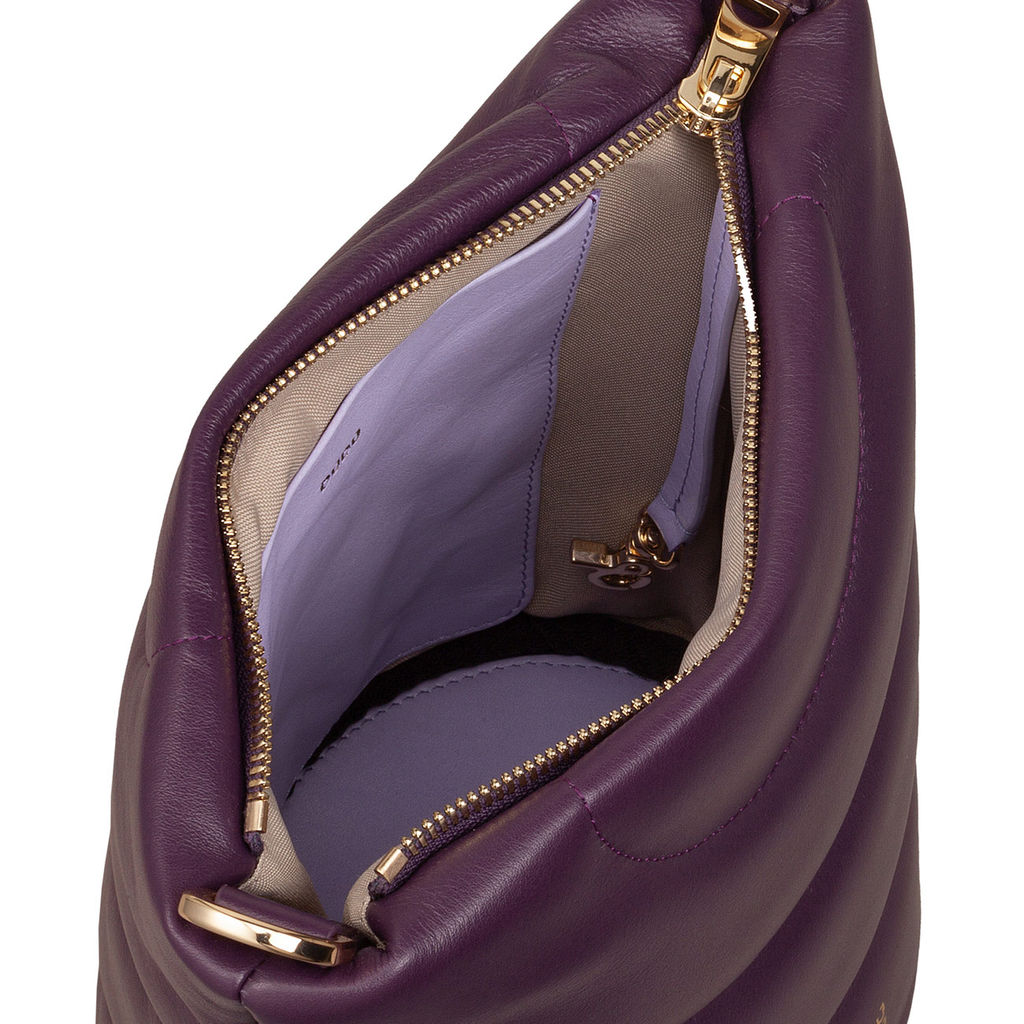 Итальянская женская кожаная сумка DuDu серии Barbara S | темно-фиолетовый