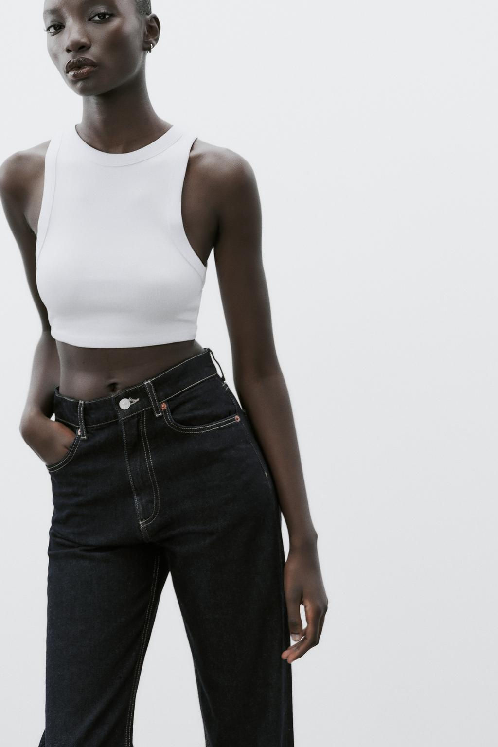 RIBBED STRAPPY TOP - Zara фото 21