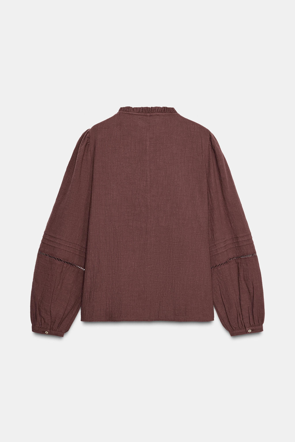 EMBROIDERED BIB BLOUSE - Zara фото 5