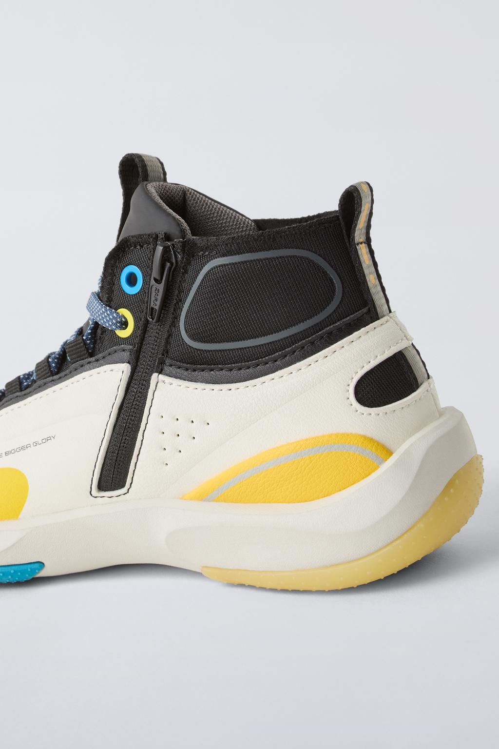 MULTICOLOURED HIGH-TOP SNEAKERS - Zara фото 6