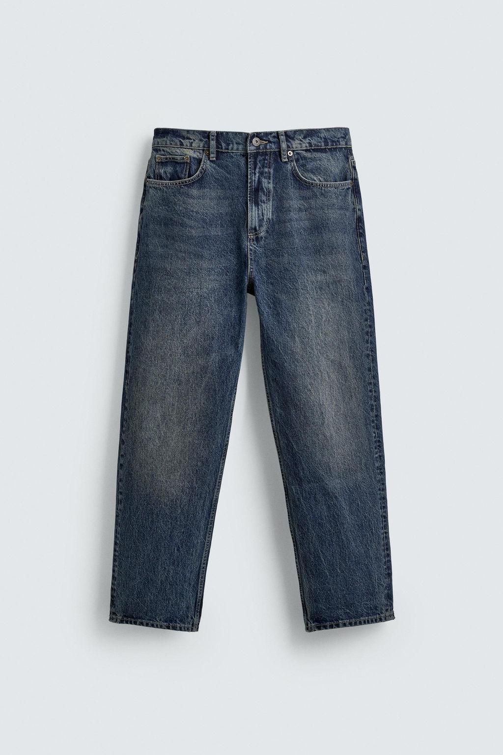 JEANS STRAIGHT ANKLE FIT / ?ndigo - Zara фото 7