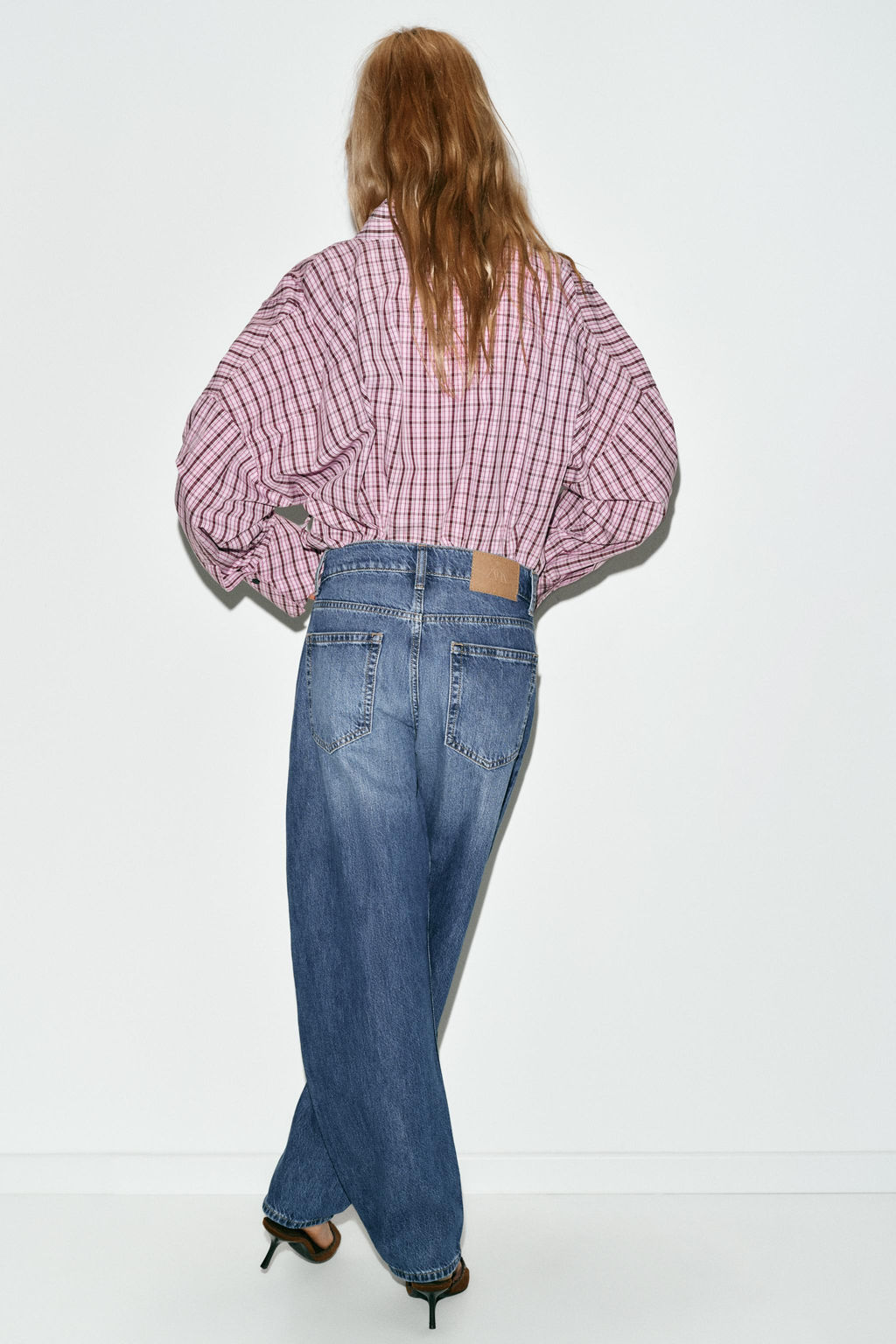 JEANS Z1975 BARREL HIGH-WAIST - Zara фото 6