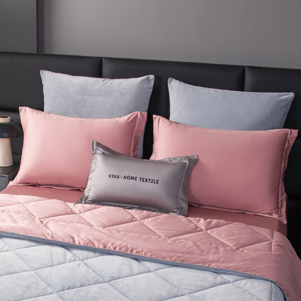 Комплект постельного белья на резинке Сатин Velvet Premium с Одеялом VPR002 180*200*25;160*200*25;140*200*25 Евро наволочка