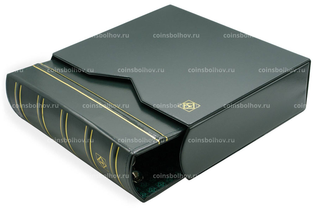 Альбом для монет без листов c защитным шубером формат Optima Gigant Зеленый Классический дизайн LEUCHTTURM 311417