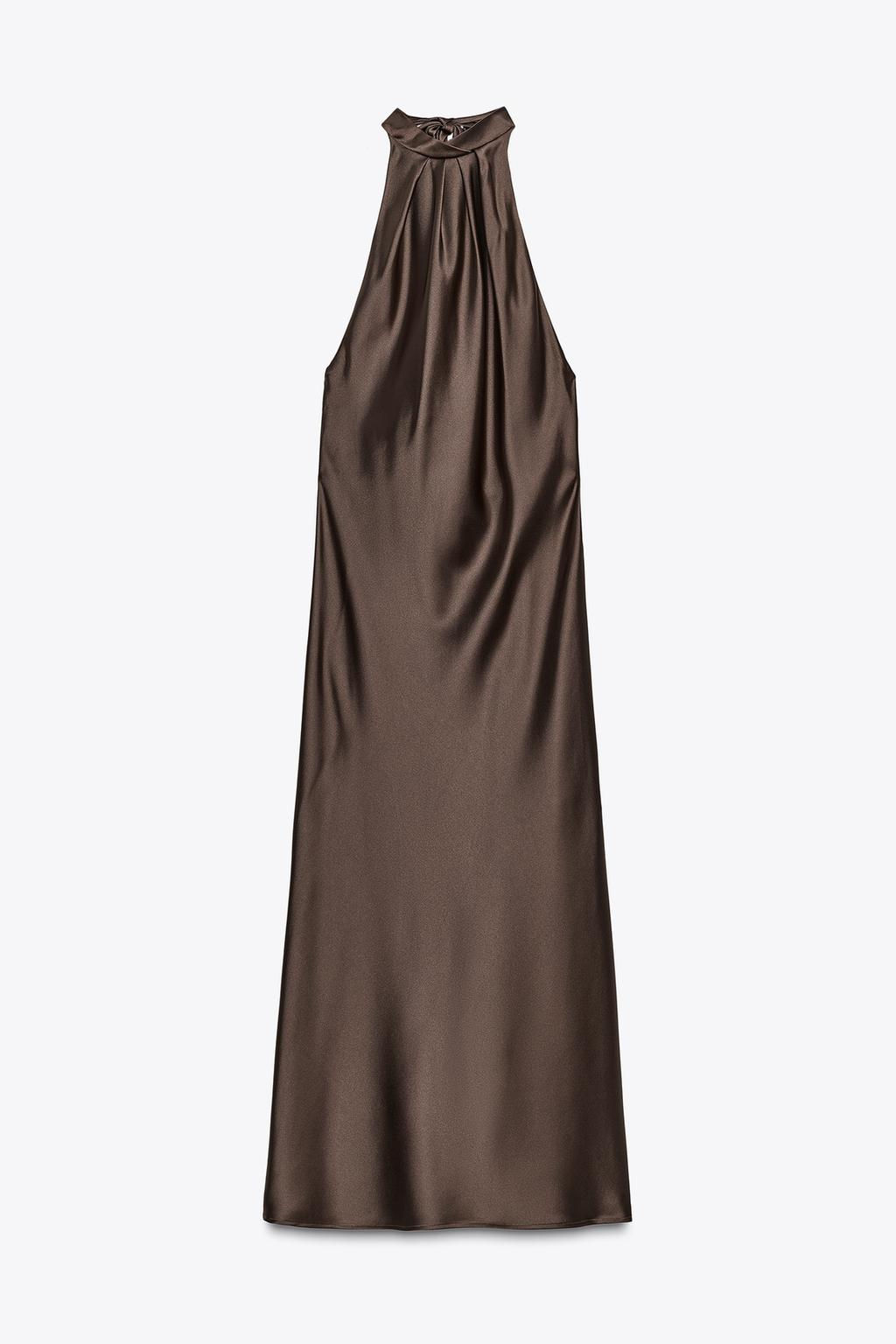 HALTER MIDI DRESS - Zara фото 29