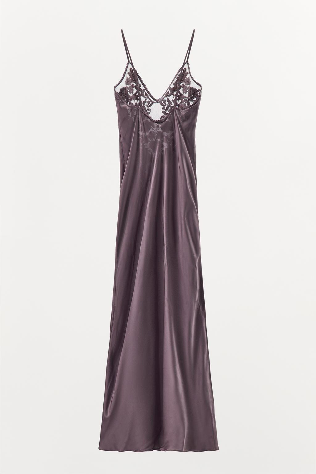 CONTRAST EMBROIDERED DRESS WITH BEADING - Zara фото 5