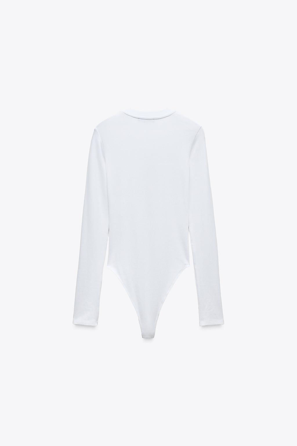COTTON MODAL BODYSUIT - Zara фото 7