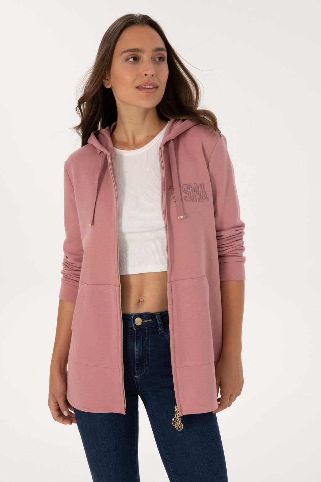 Kad_n Orkide Basic Sweatshirt Sepette S_rpriz _ndirim - U.s. polo assn фото 10