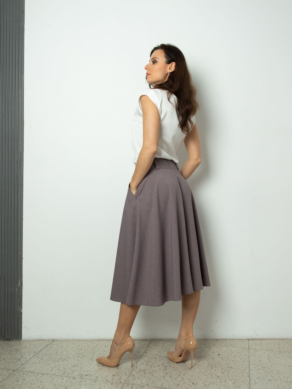 Юбка ЛЕН  с ВИСКОЗОЙ - Трика фото 9