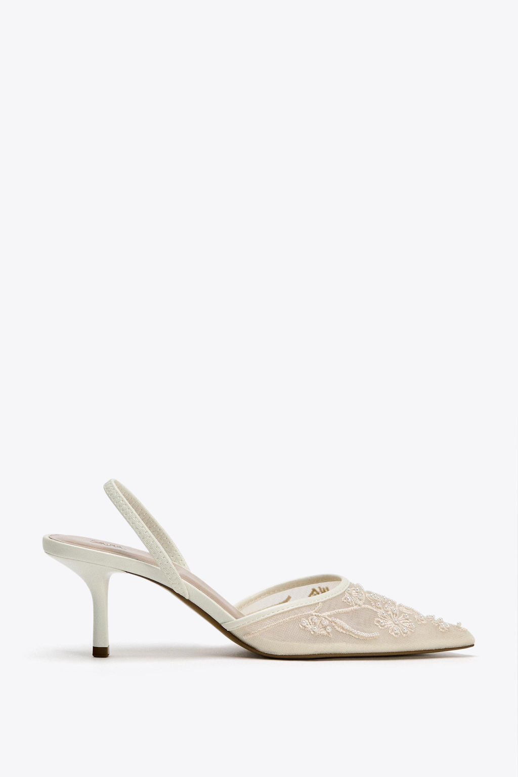 EMBROIDERED MESH SLINGBACKS - Zara фото 13