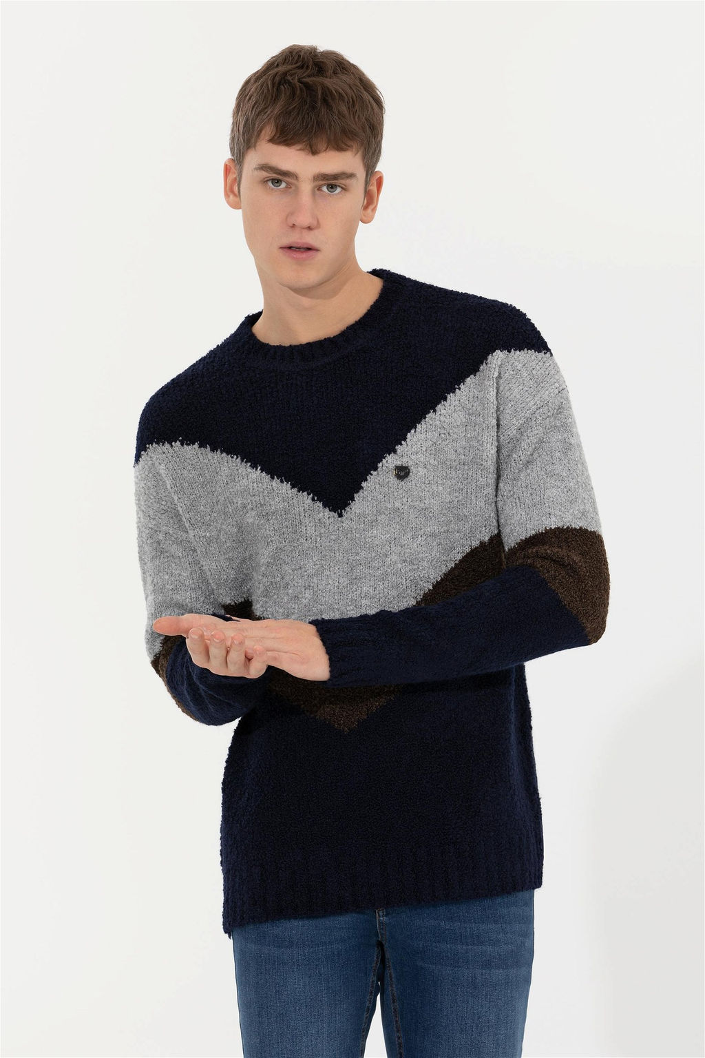 U. S. Polo Assn Мужской темно-синий свитер - U.s. polo assn фото 8