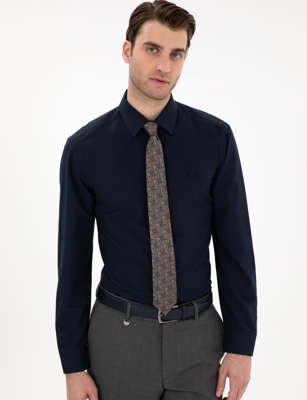 Lacivert Regular Fit Uzun Kollu Basic G_mlek - Pierre cardin фото 3