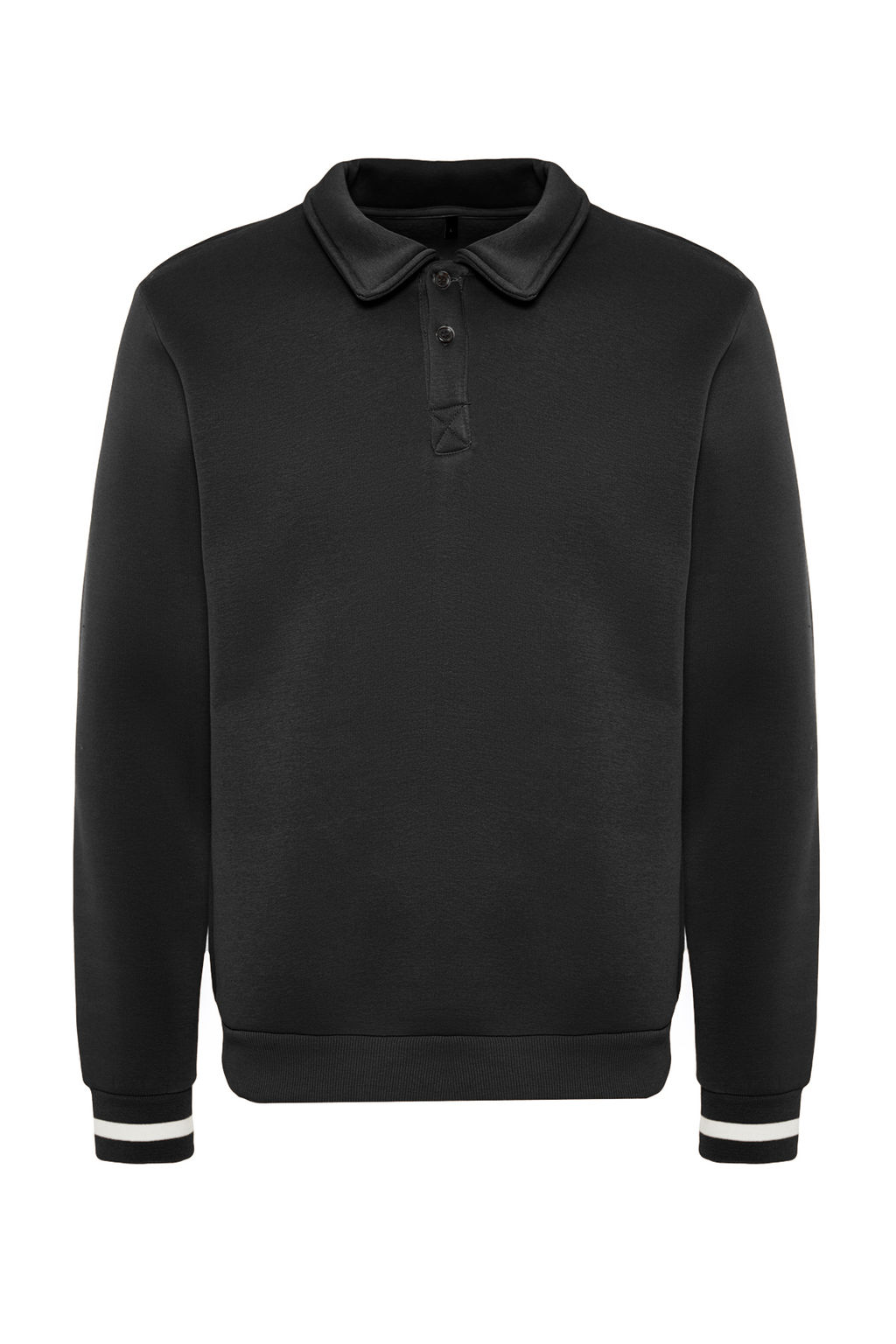 TRENDYOL MAN Kahverengi Oversize/Genis Kesim Dugmeli Polo Yaka Kal?n Ici Polarl? Sweatshirt TMNAW24SW00107 - Trendyolmilla фото 7