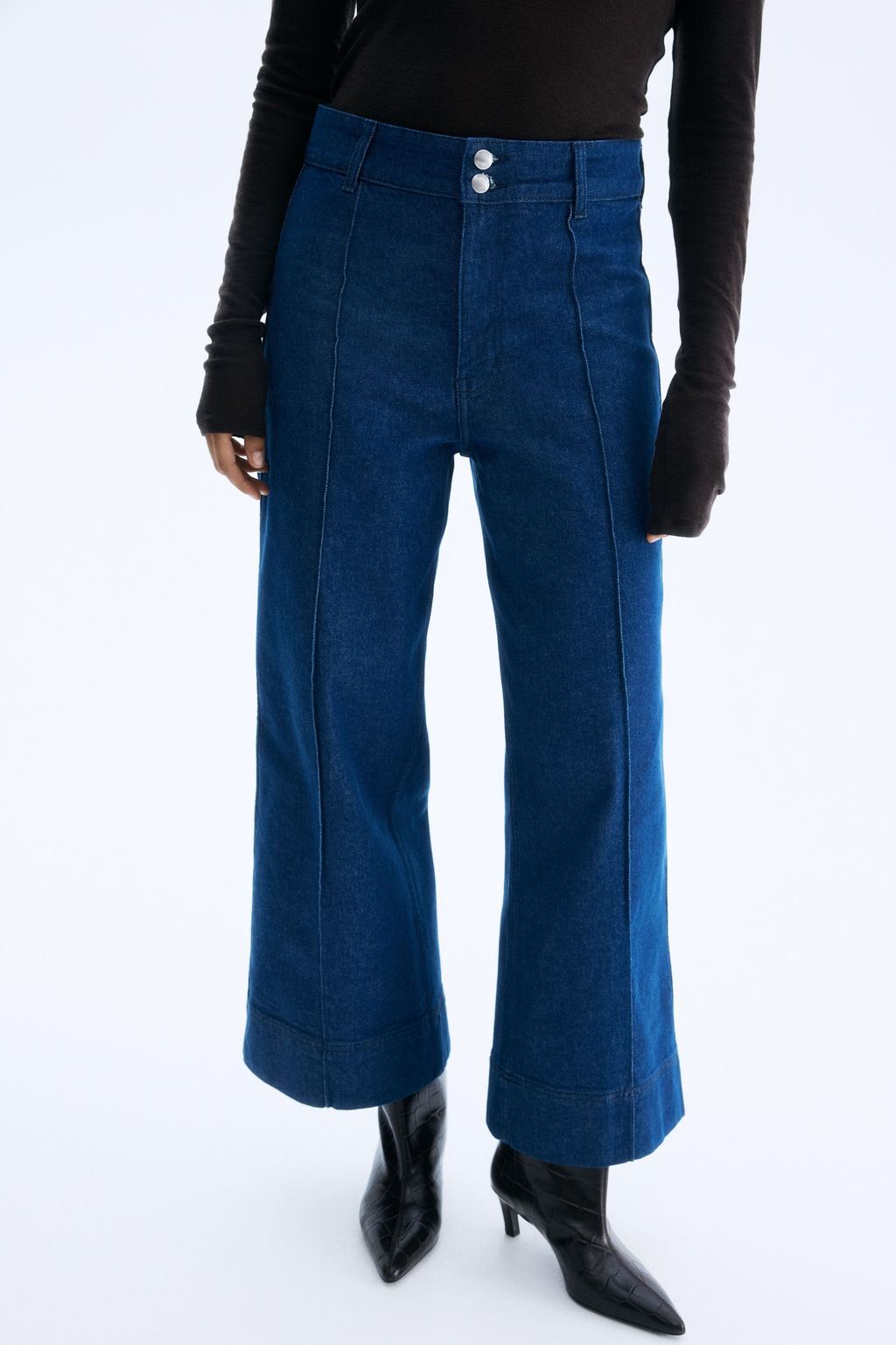 Wide High Ankle Jeans - H&m фото 9