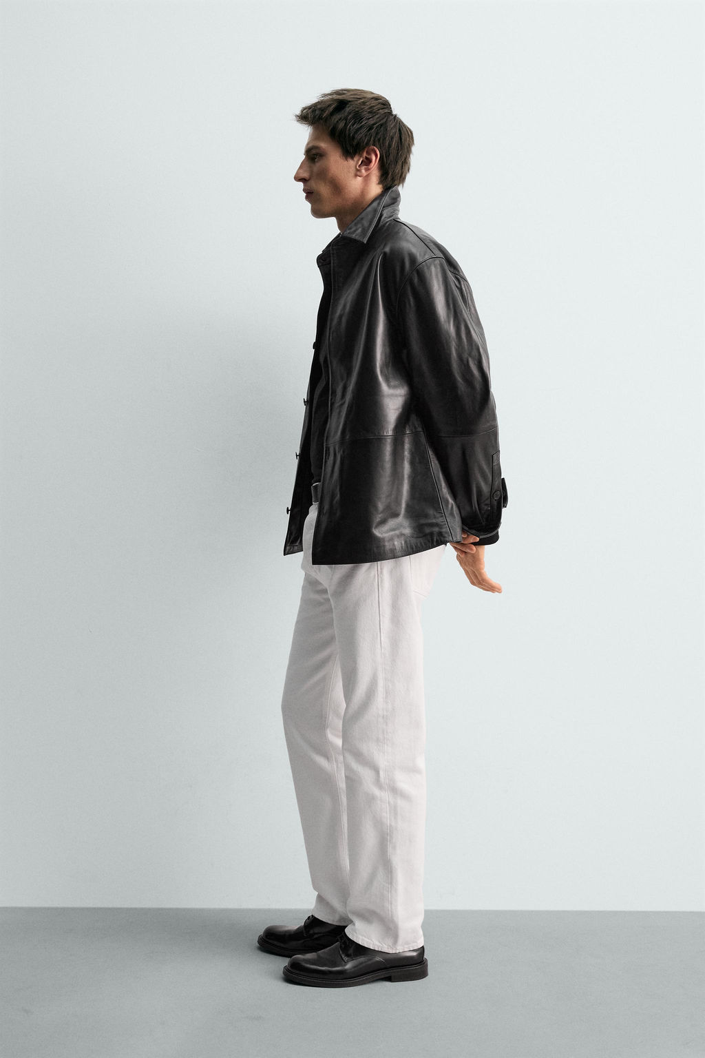 NAPPA LEATHER OVERSHIRT - LIMITED EDITION - Zara фото 4