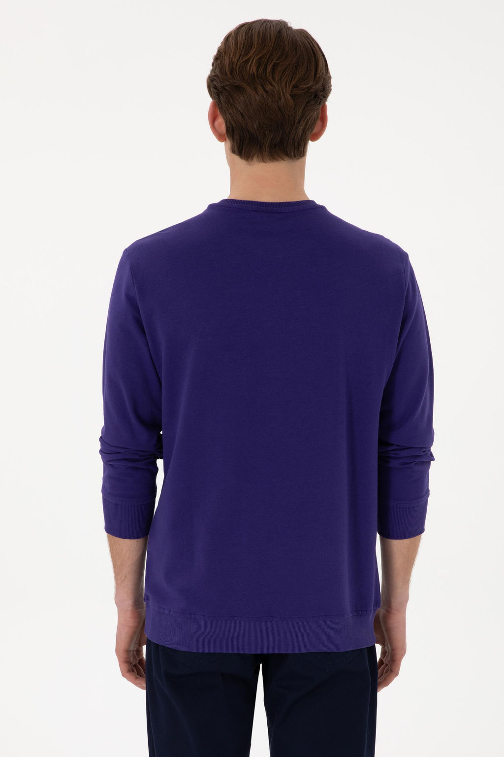 Erkek Mor Basic Sweatshirt - U.s. polo assn фото 5