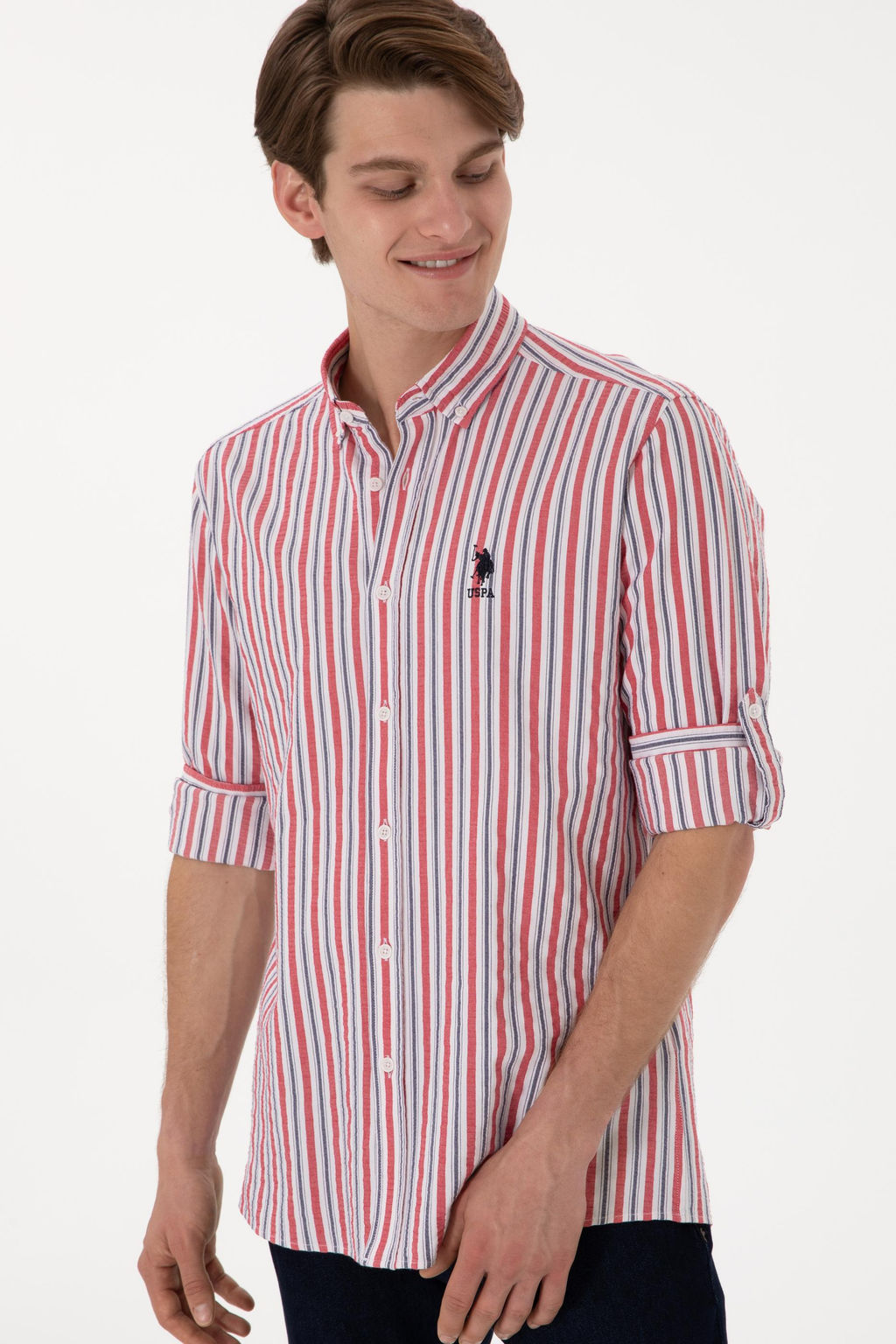 Erkek K_rm_z_ Uzun Kollu G_mlek Sepette S_rpriz _ndirim - U.s. polo assn фото 3