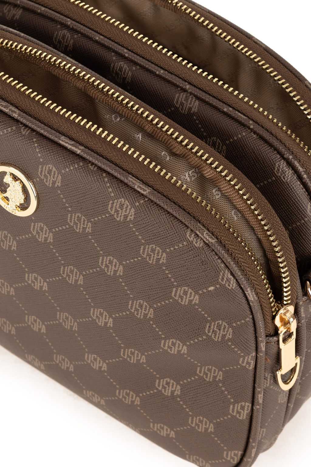 Женская коричневая сумка через плечо Неожиданная скидка в корзине - U.s. polo assn фото 7