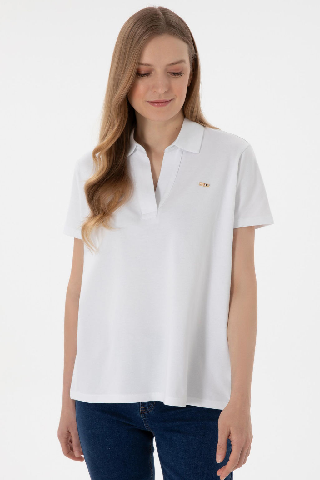 Kad_n Beyaz Basic Ti__rt Sepette S_rpriz _ndirim - U.s. polo assn фото 4