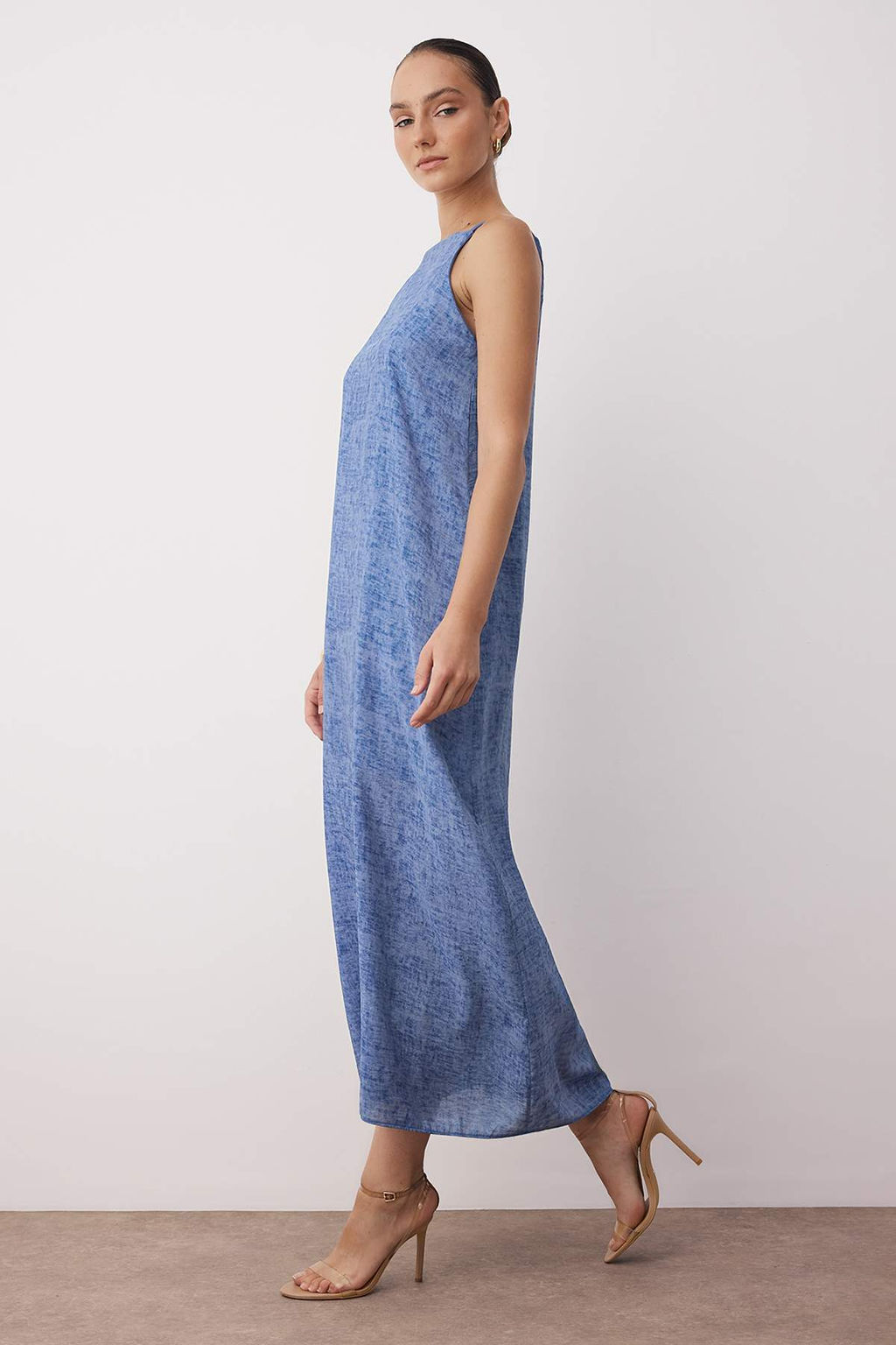 Antrasit Duz Maxi Dokuma Elbise TWOSS25EL00904 - Trendyolmilla фото 14