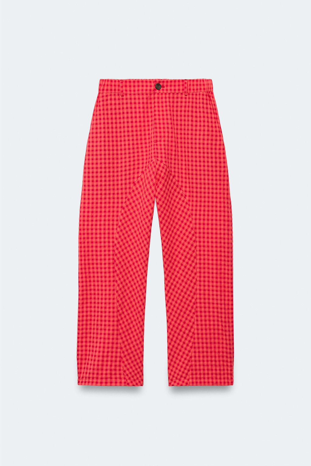 PANTAL?N CARROT VICHY LIMITED EDITION / Rojo / Coral - Zara фото 4