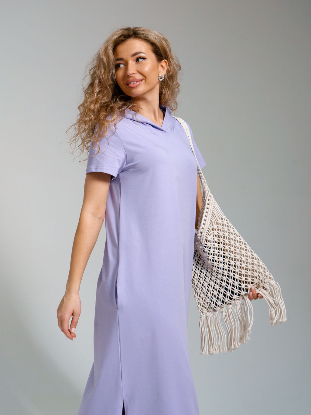 970 Платье-мантия "Лиловый"