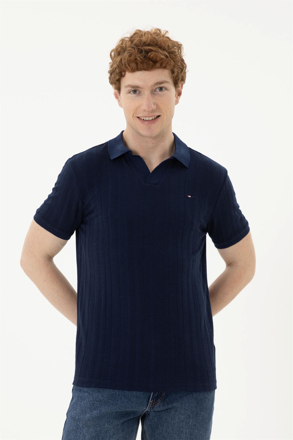 Мужская темно-синяя футболка - U.s. polo assn фото 3