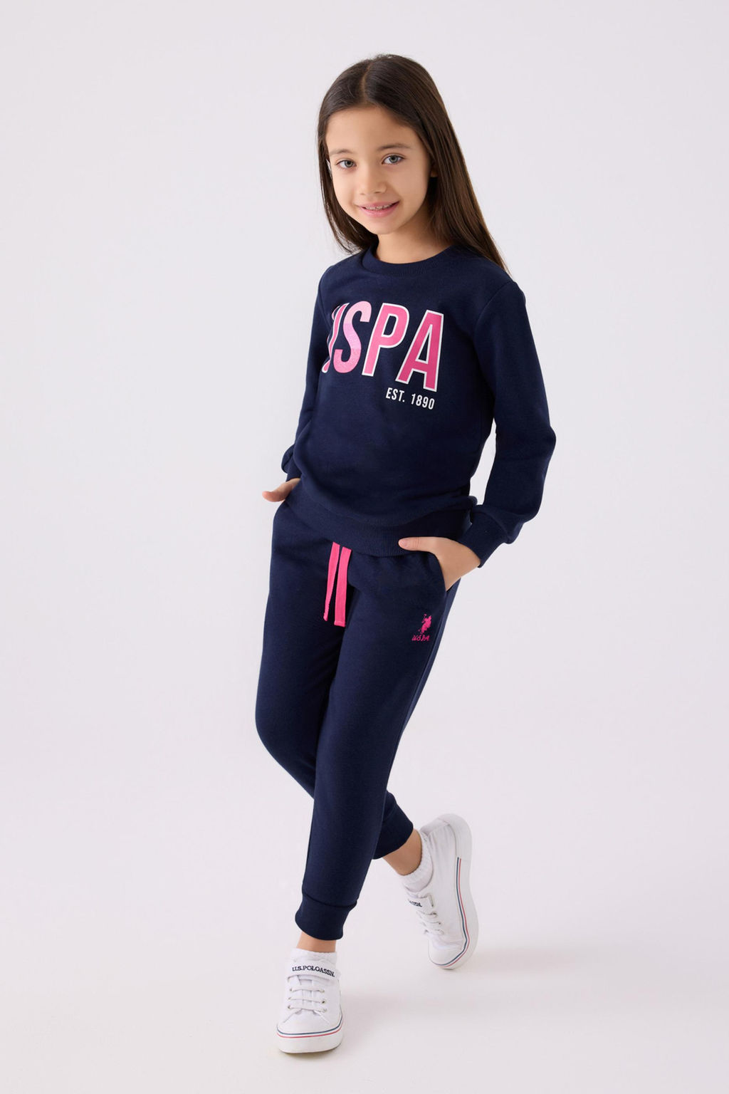 Темно-синий пижамный комплект для девочки Неожиданная скидка в корзине - U.s. polo assn фото 6