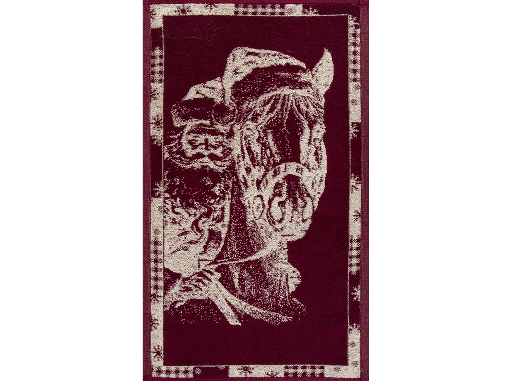 Полотенце махровое 6с104.411ж1 Мороз-наездник(кр.дерево1) 67х40см