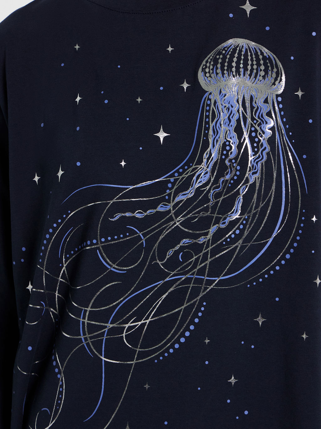 Платье женское домашнее синее с волшебной медузой неви +печать 572388 - Mark formelle фото 4