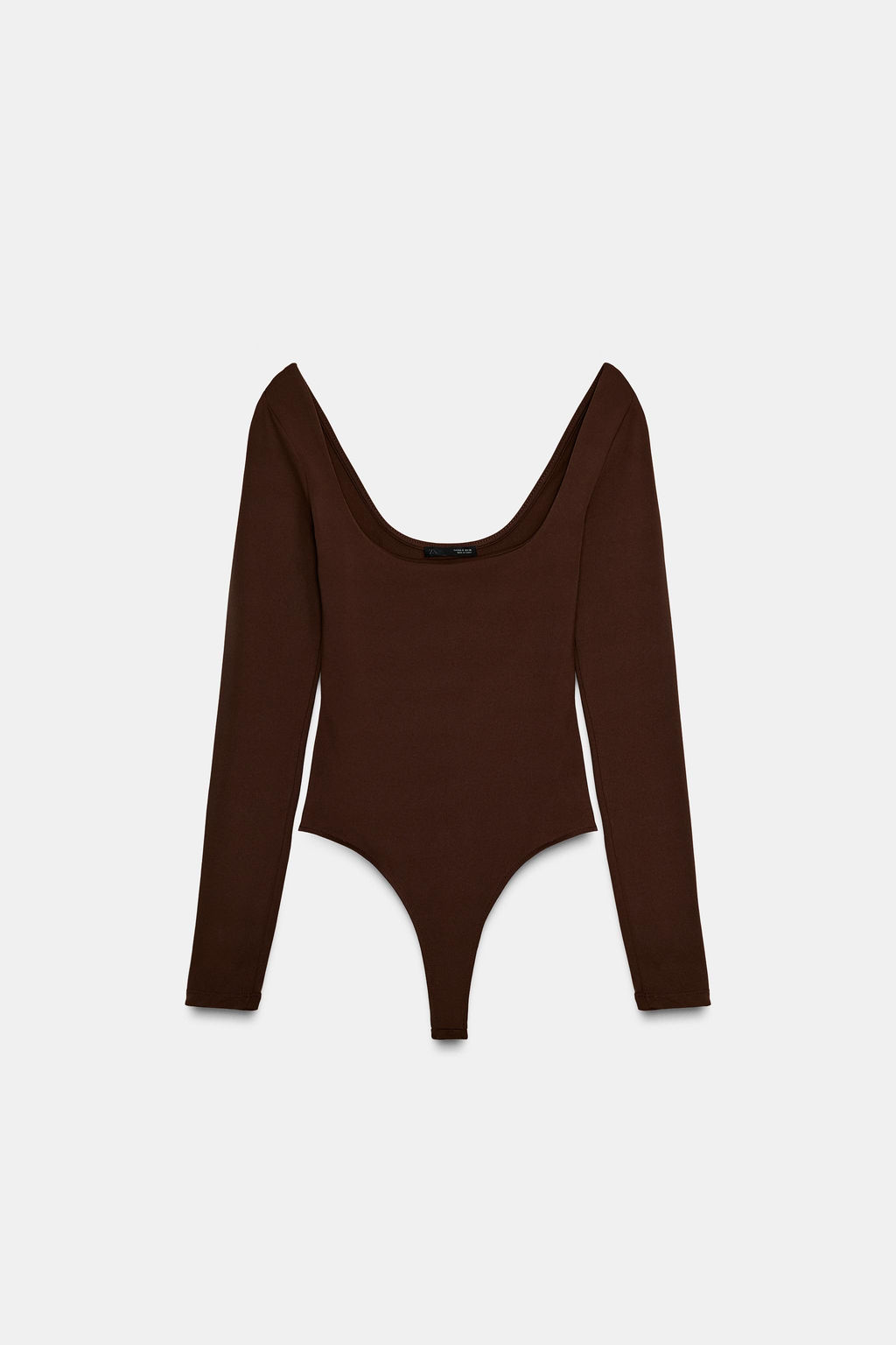 BODY POLIAMIDA ESCOTE CUADRADO / Chocolate