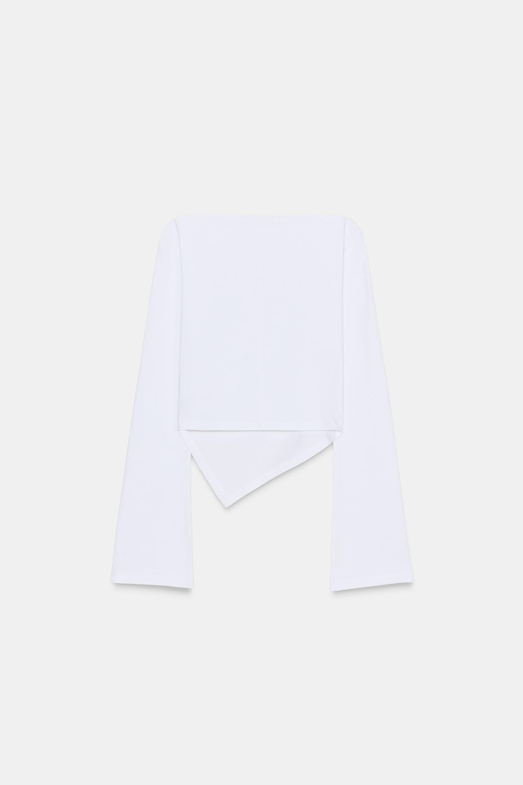 ASYMMETRIC BOAT NECK T-SHIRT - Zara фото 7