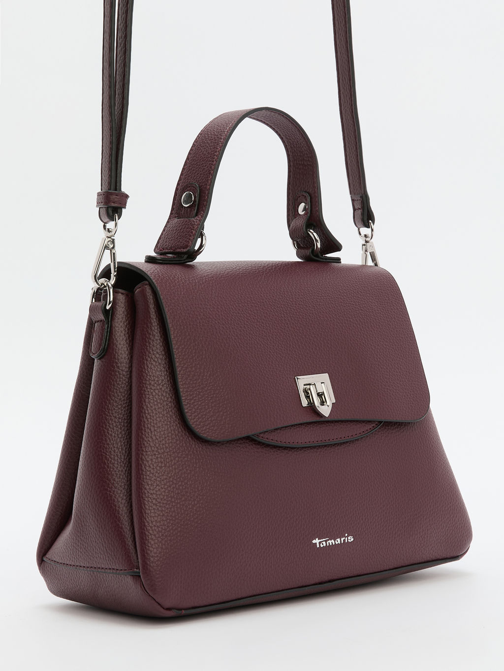 Женская сумка с ручкой TAMARIS Carolina Артикул 4370670, бордовый - Armani exchange фото 3