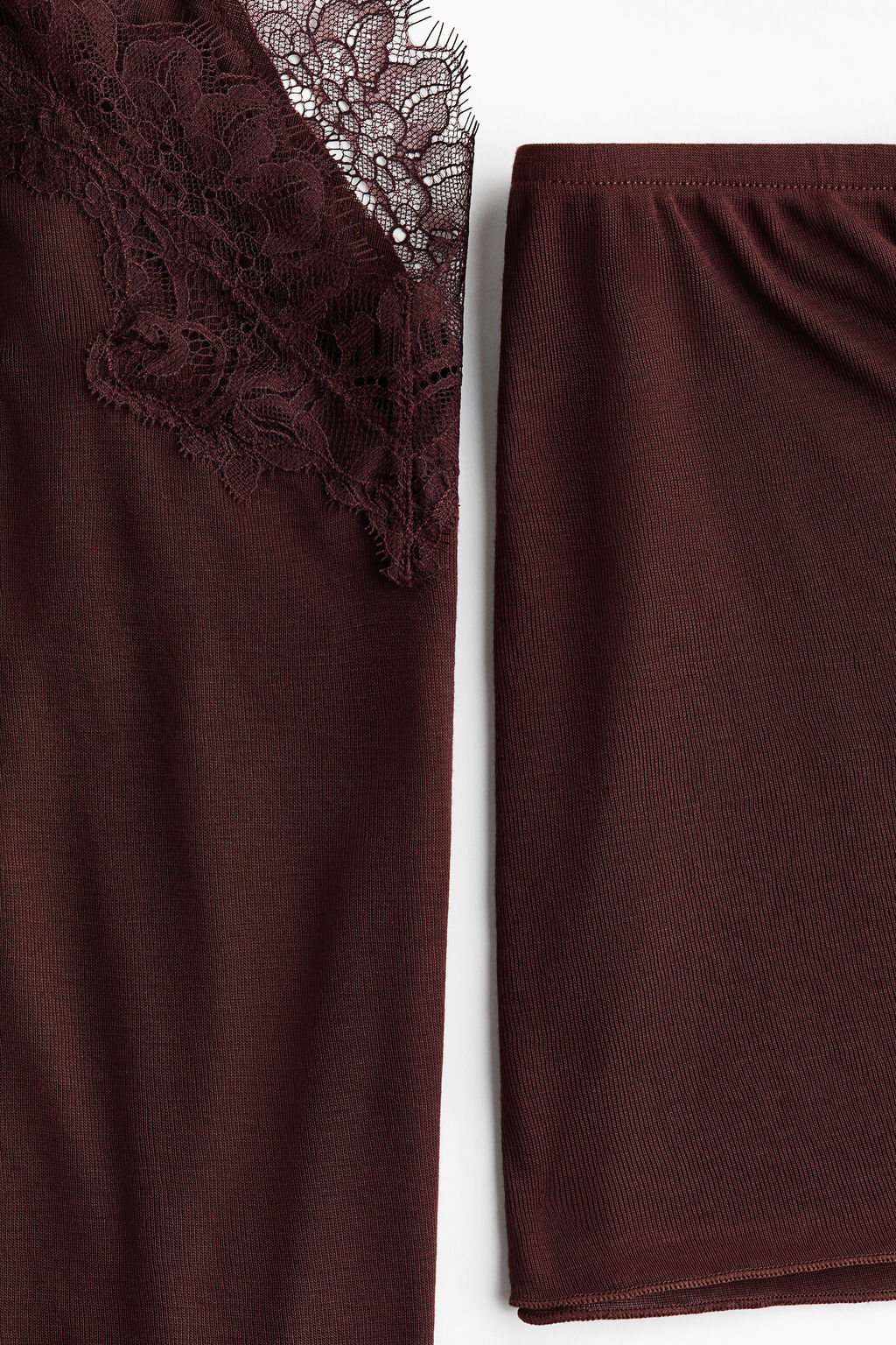 Pijama con ribetes de encaje - H&m фото 4