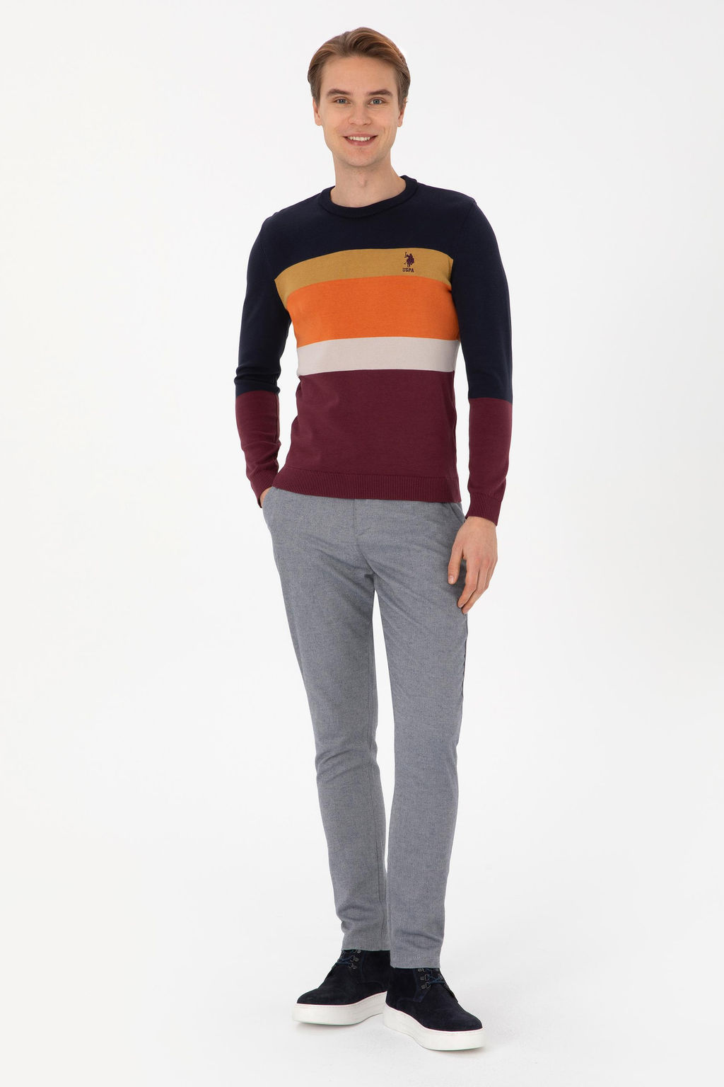 Erkek Lacivert Kazak - U.s. polo assn фото 4