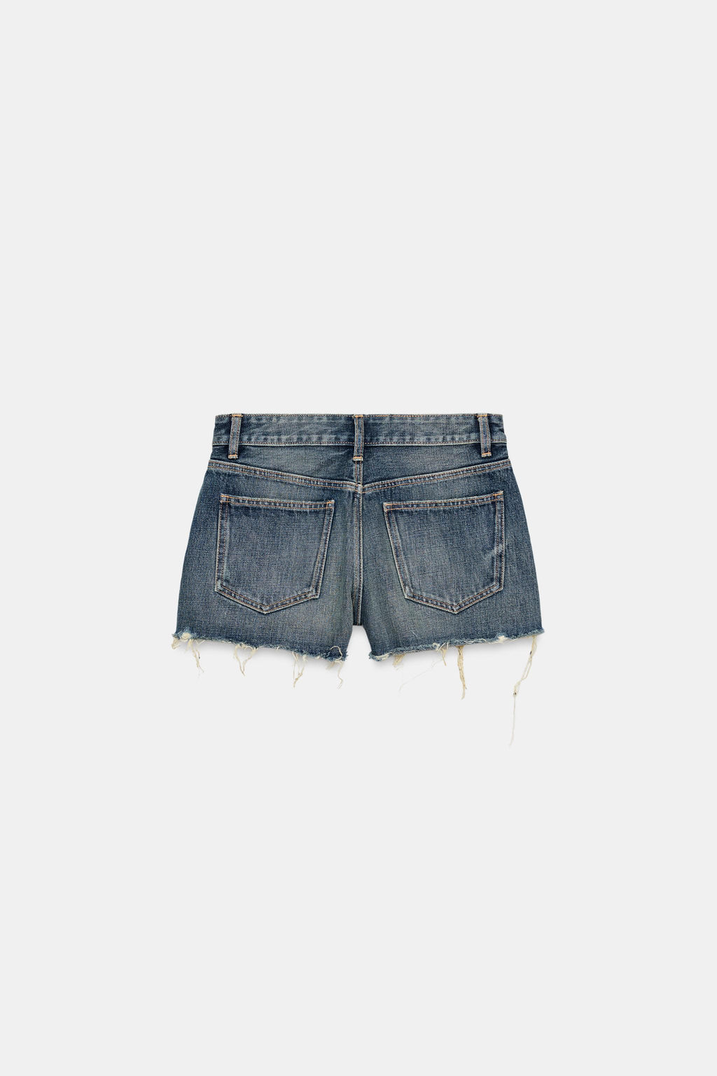 SHORTS DENIM TRF ROTOS TIRO MEDIO / Azul - Zara фото 5