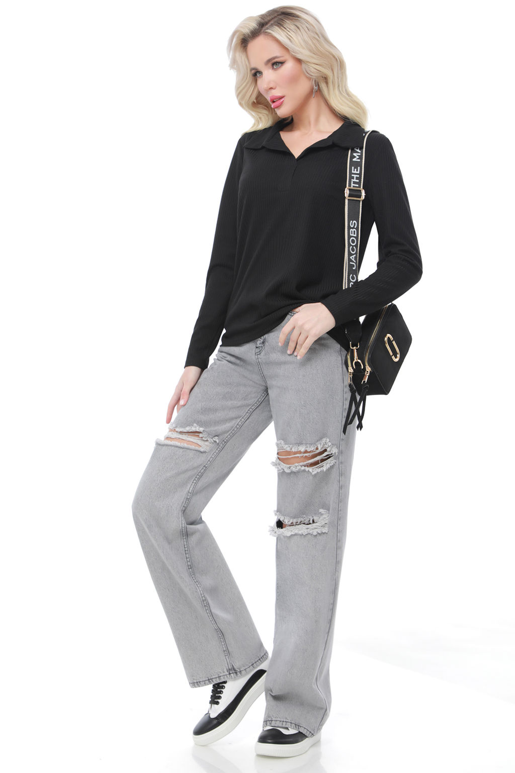 Блузка Найти баланс, блэк - Dstrend фото 2