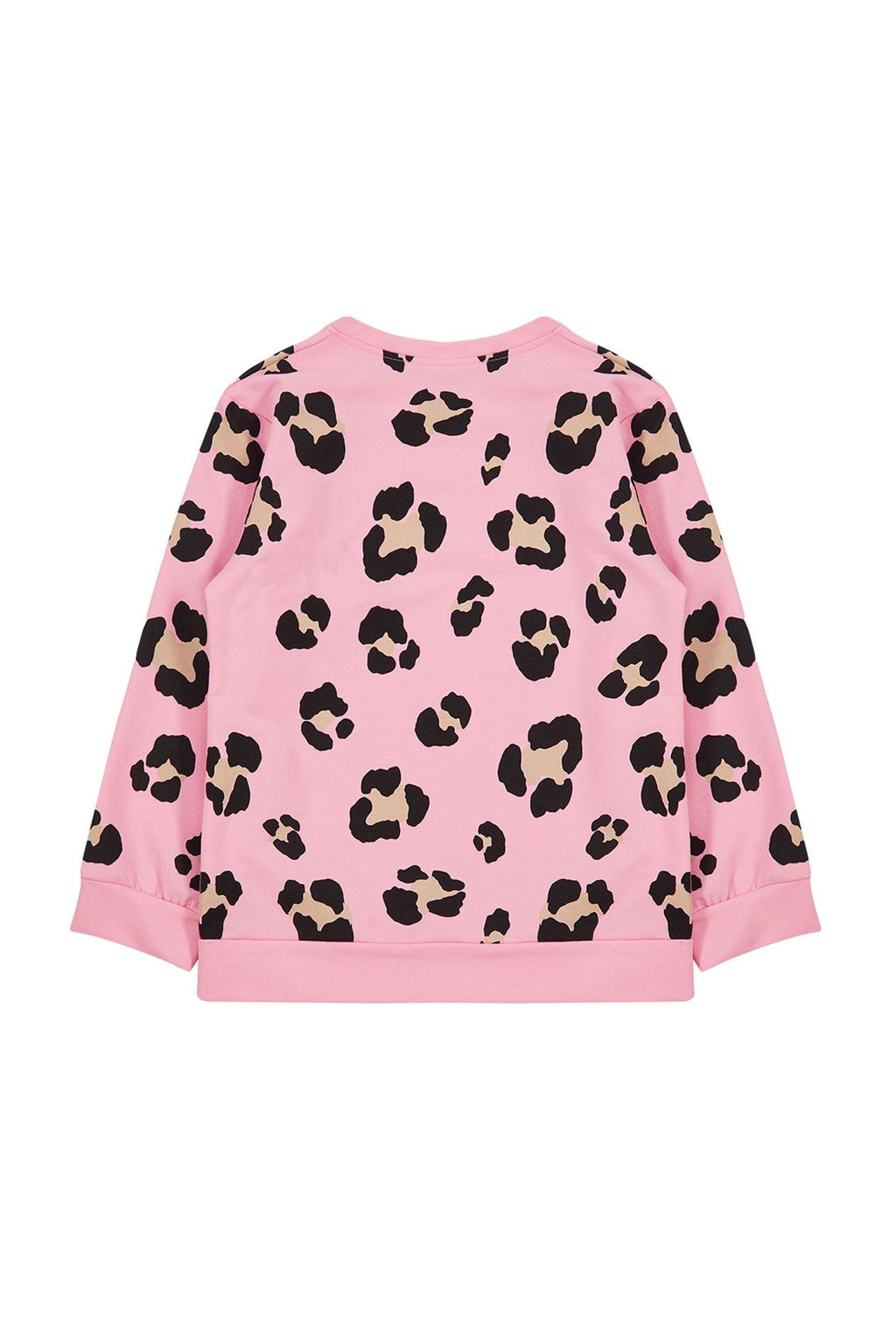 Pembe*003 K?z Cocuk Mevsimlik-Ince Leopar Desenli Orme Sweatshirt TKDAW25SW00001 - Trendyolmilla фото 3