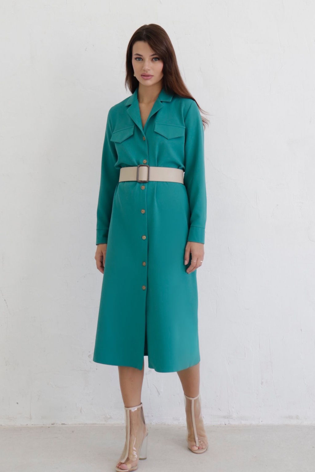 Платье-рубашка с английским воротником - Martichelli фото 65