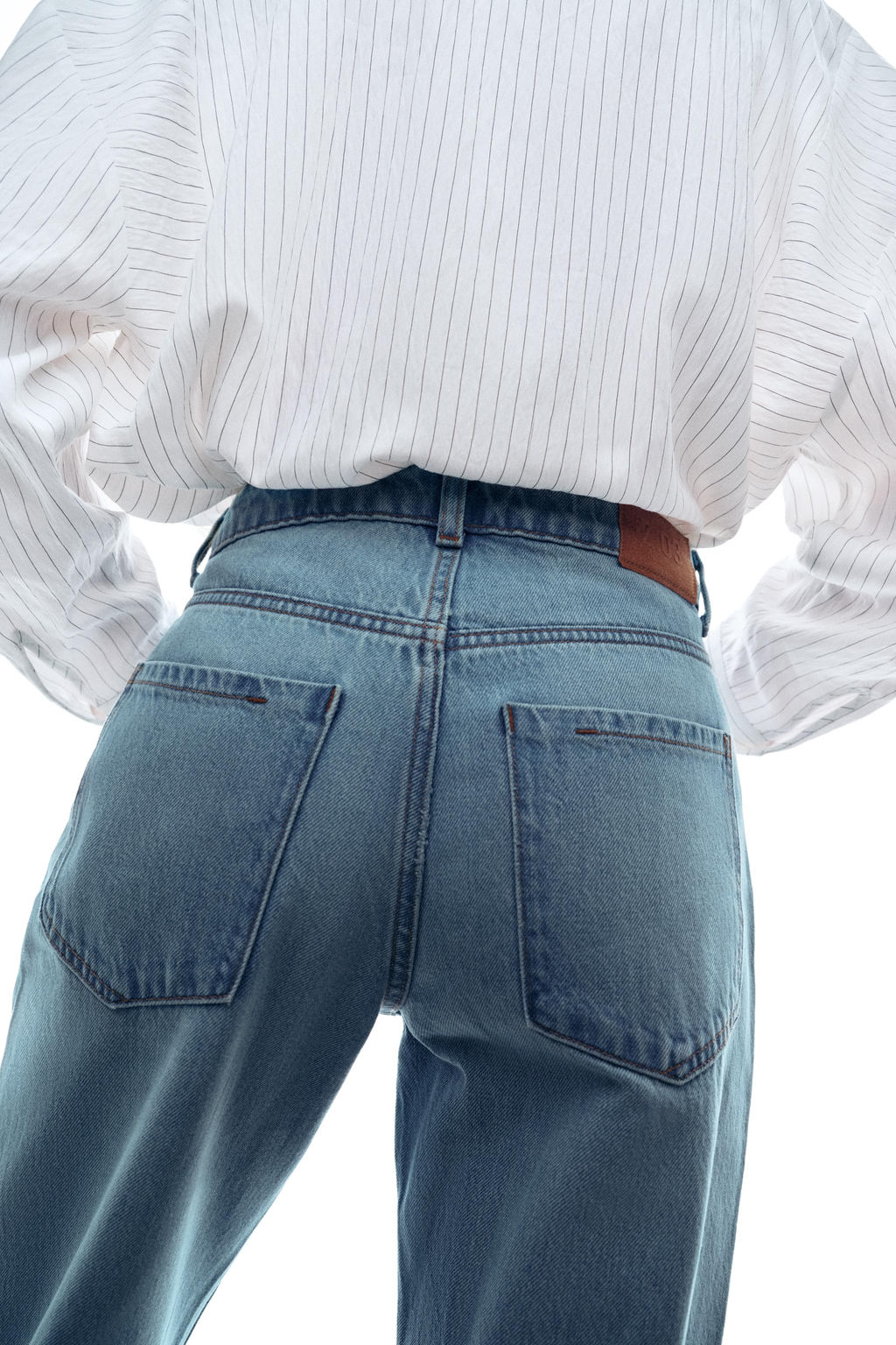Z1975 REGULAR FIT HIGH-WAIST LONG LENGTH JEANS - Zara фото 27