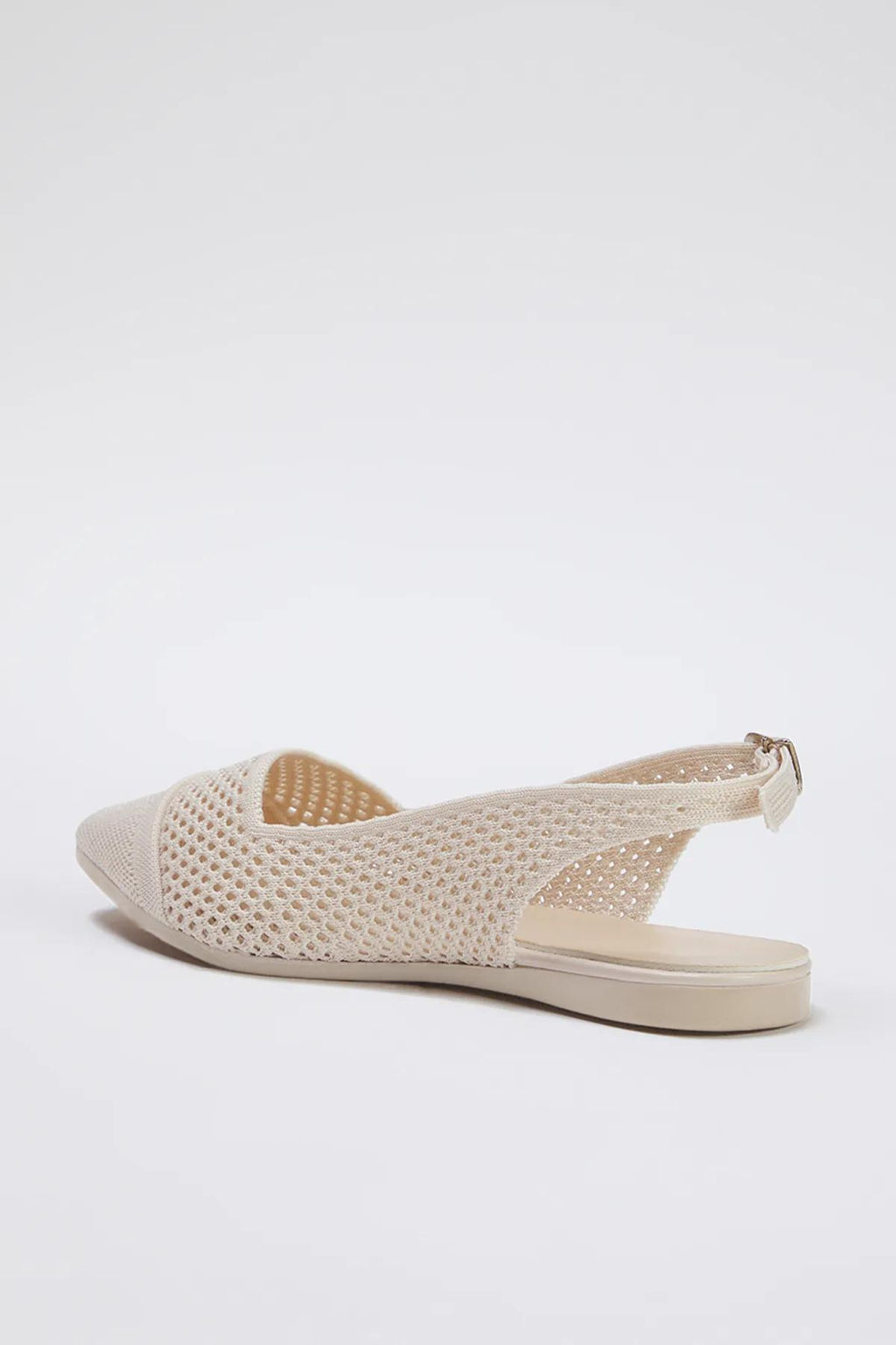 Trendyol Shoes Siyah Triko Arkas? Ac?k Sivri Burun Kad?n Babet TAKSS25BE00008 - Trendyolmilla фото 11