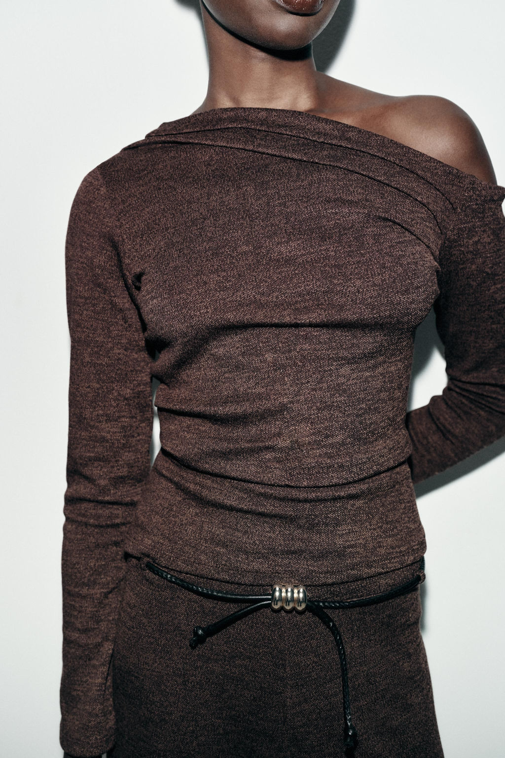 ASYMMETRIC PIQU_ TOP - Zara фото 13