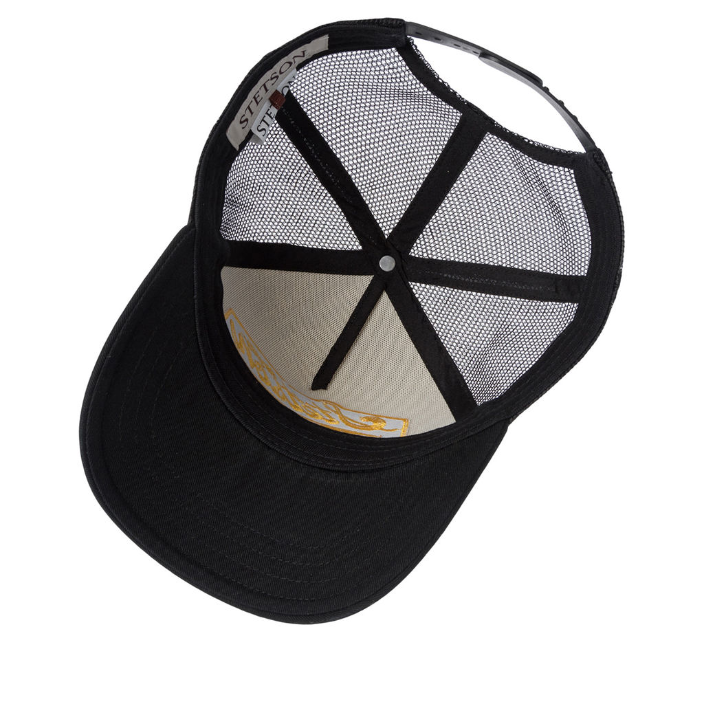 Бейсболка STETSON арт. 7751103K TRUCKER CAP AMERICAN HERITAGE (черный / белый)  фото 3