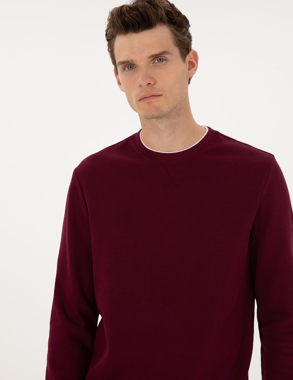 Bordo Regular Fit Sweatshirt - Pierre cardin фото 2