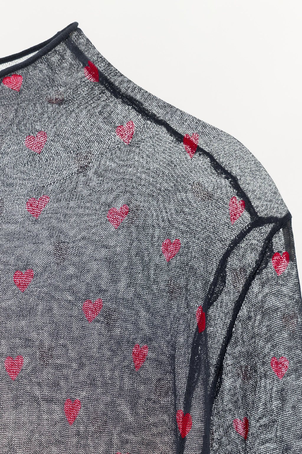 FINE KNIT TOP WITH HEARTS - Zara фото 7
